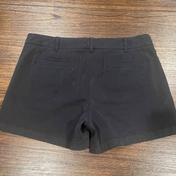 NWT J.Crew 4" Stretch Chino Short Women's Sz 6 Black Stretch High Rise H5806 - Picture 4 of 9